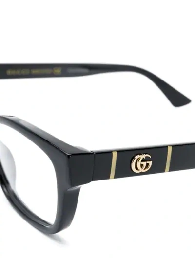 Gucci Gg0635o Rectangular-frame Glasses In Black