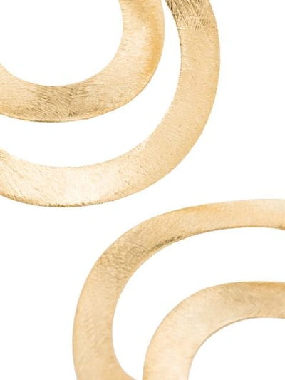 GOLD-PLATED JOINED AT THE HOOP DORÉ EARRINGS