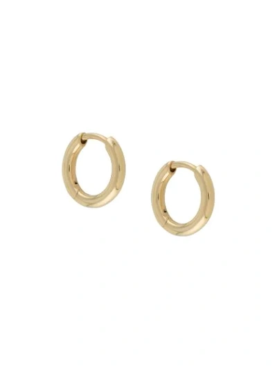 Shop Maria Black Marco Huggie Earrings In Gold