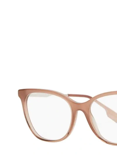 Shop Burberry Cat-eye Optical Glasses In Pink