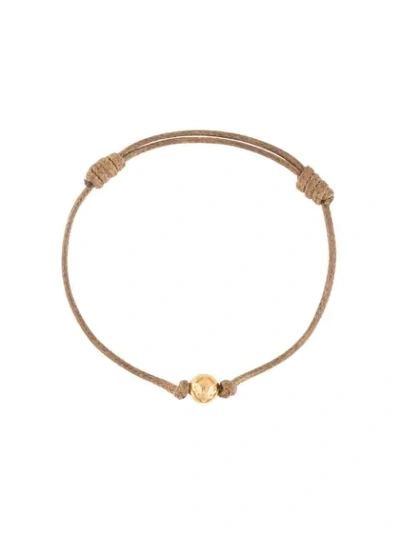 Shop Nialaya Jewelry Woven Bracelet In Brown