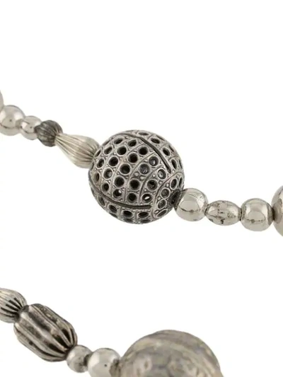 Pre-owned Dior 1990s  Catwalk Multi-strand Necklace In Silver