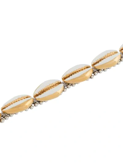 Shop Isabel Marant Shell-bead Bracelet In White
