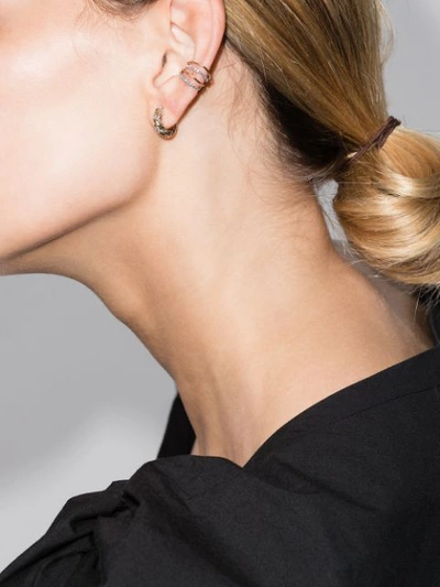 Yvonne Léon 18kt Yellow Gold Four Layer Diamond Ear Cuff In Gold