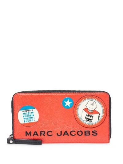Shop Marc Jacobs Cartoon Print Purse In Orange
