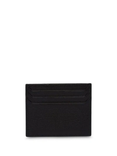 Shop Miu Miu Madras Card Holder In Black