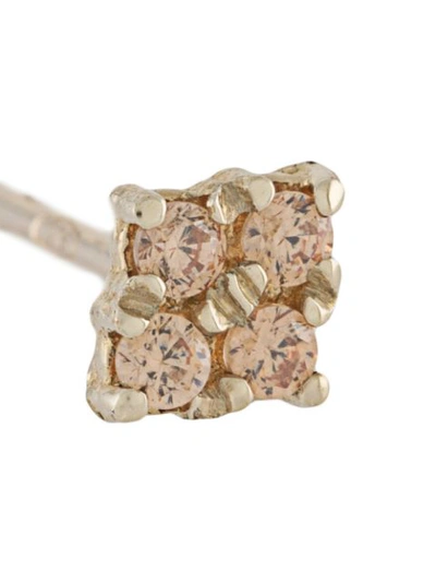Shop Lil Milan Stone-embellished Stud Earring In Gold