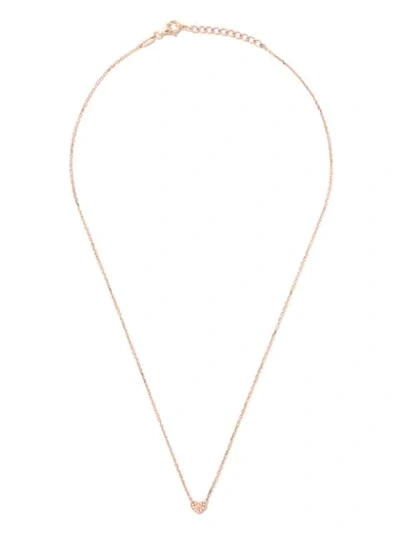 Shop As29 18kt Rose Gold Miami Heart Diamond Necklace