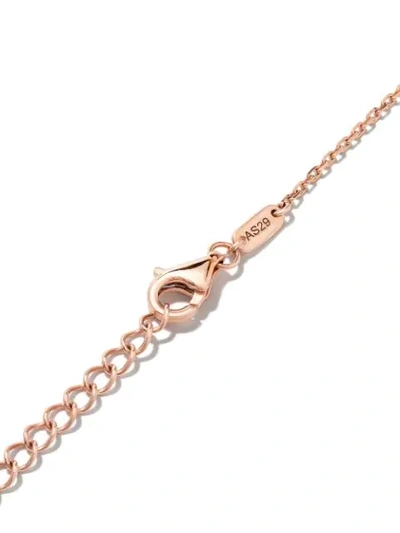 Shop As29 18kt Rose Gold Miami Heart Diamond Necklace