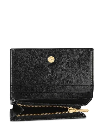 Shop Gucci Gg Plaque Cardholder In Black