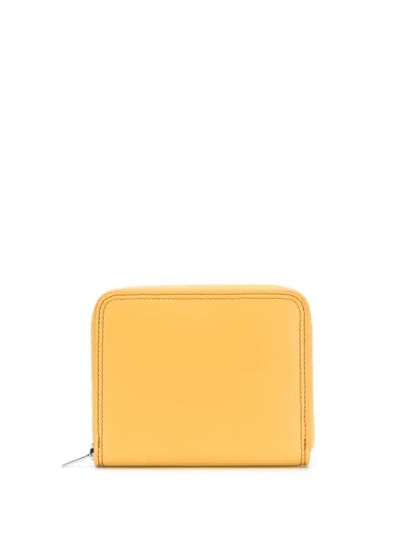 Shop J & M Davidson Embossed Logo Wallet In Yellow