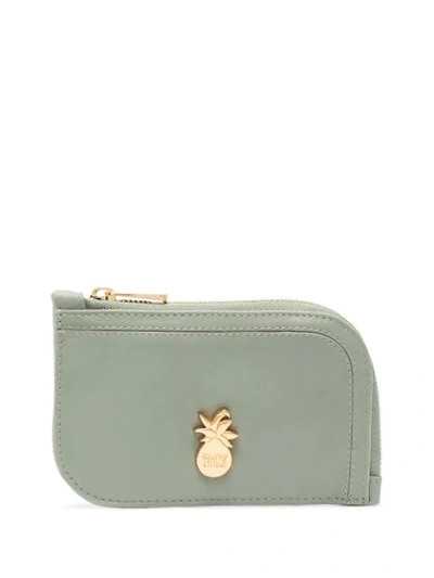 Shop See By Chloé Logo-plaque Leather Wallet In Green