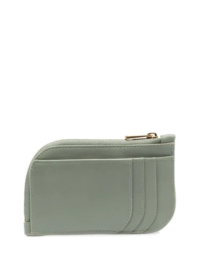 Shop See By Chloé Logo-plaque Leather Wallet In Green