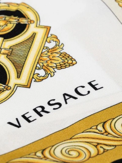 Shop Versace Scarf-detail Necklace In Yellow