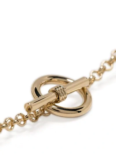 Shop Alberta Ferretti Multi-chain Knot Necklace In Gold