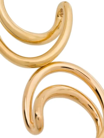 Charlotte Chesnais Gold Vermeil Double C Earrings In Gold