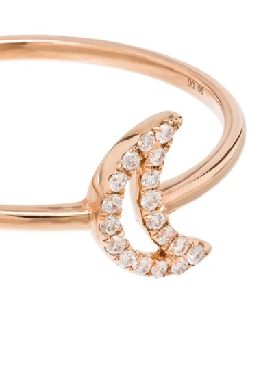 Shop Rosa De La Cruz 18kt Rose Gold Diamond Ring