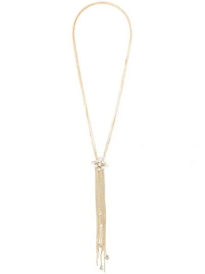 Shop Rosantica Milky Way Crystal Necklace In Gold