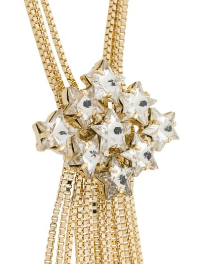 Shop Rosantica Milky Way Crystal Necklace In Gold