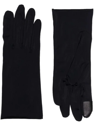 Shop Agnelle Hygie Slip-on Gloves In Black