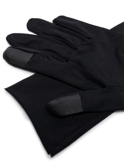 Shop Agnelle Hygie Slip-on Gloves In Black