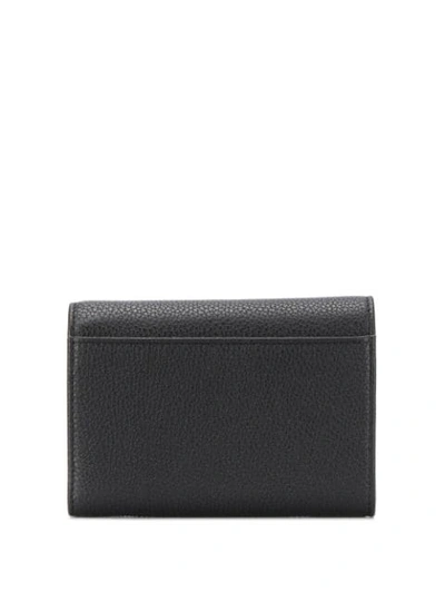 Shop Dolce & Gabbana Logo Plaque Tri-fold Wallet In Black