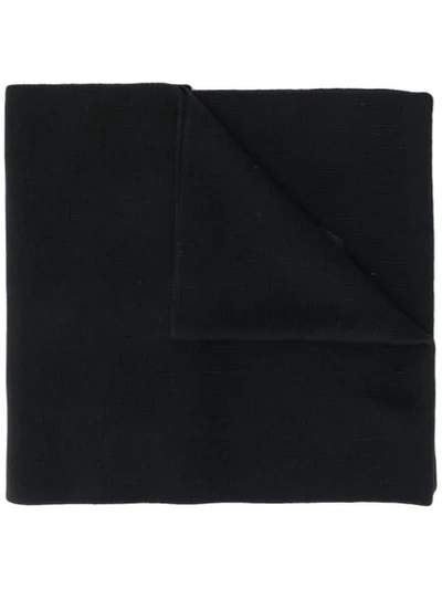 Shop Versace Medusa Crest Winter Scarf In Black