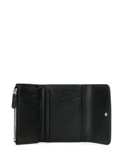 Shop Karl Lagerfeld K/ikon Foldover Wallet In Black