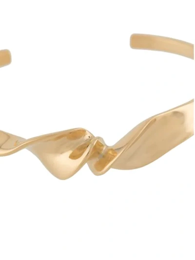 Shop Annelise Michelson Spin Twist-detail Bracelet In Gold