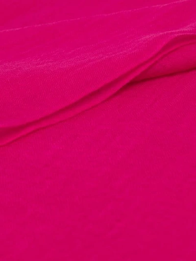Shop Isabel Marant Fringed-edge Scarf In Pink