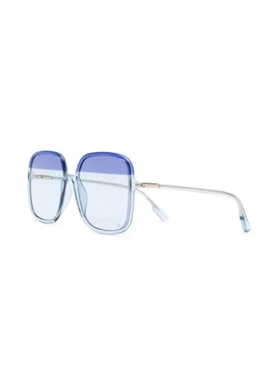 Shop Dior Sostellaire1 Square-frame Sunglasses In Blue