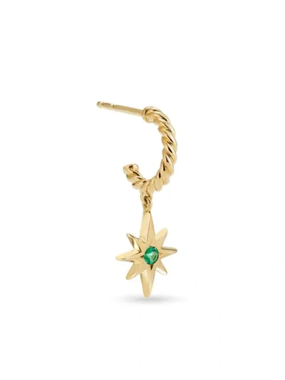 Shop David Yurman X Ramadan North Star Hoop Earrings In Gold