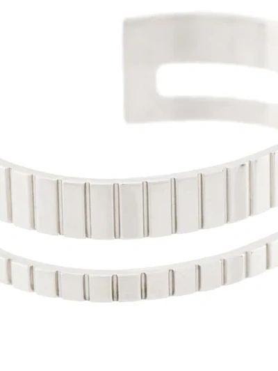Shop Ivi Slot Cuff Bracelet In Silver