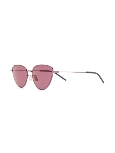 Shop Saint Laurent Sl310 Sunglasses In Black