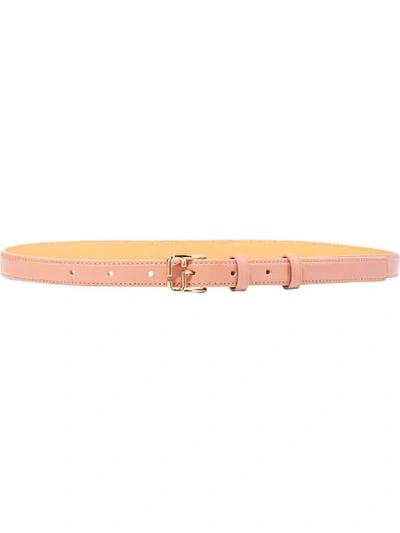 Shop Marc Jacobs Two-tone Leather Belt In Pink