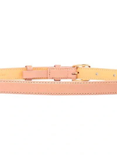 Shop Marc Jacobs Two-tone Leather Belt In Pink