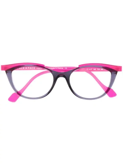 Shop Face À Face Cat-eye Glasses In Pink