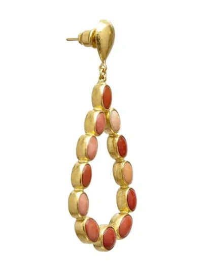 Shop Gurhan 24kt Gold Pointelle Coral Chandelier Earrings In Ylwgold
