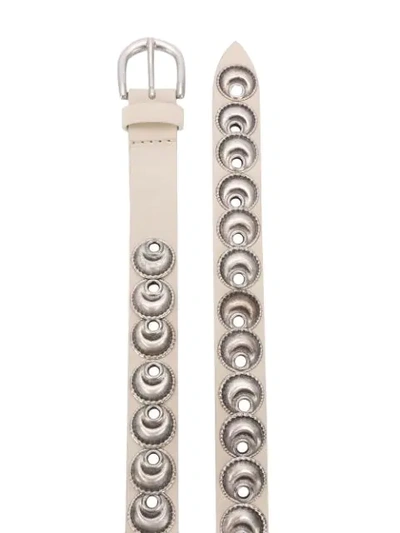 Shop Isabel Marant Stud-embellished Belt In Neutrals