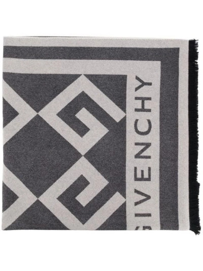 Shop Givenchy G Monogram Scarf In Grey