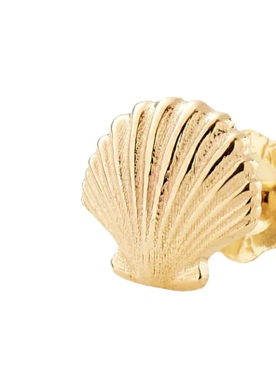 Shop Alison Lou 14kt Yellow Gold Shell Stud