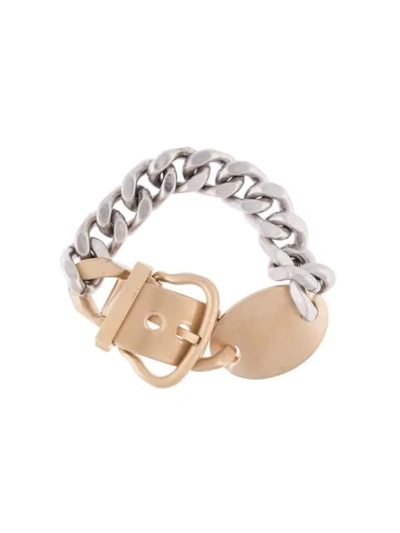 Shop Ports 1961 Chunky Buckled Bracelet In Gold
