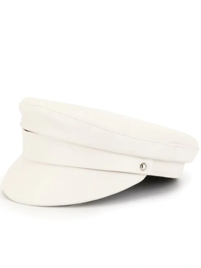 Shop Manokhi Officers Hat In White