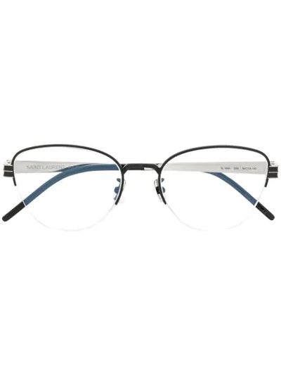 Saint Laurent Oval Glasses In 004