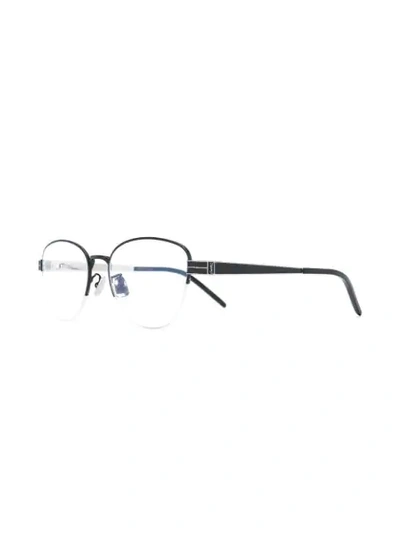 Saint Laurent Oval Glasses In 004
