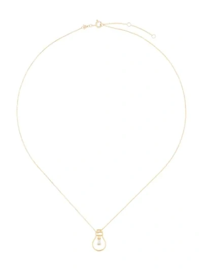 9KT YELLOW GOLD LIGHT NECKLACE