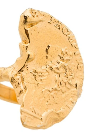 Shop Alighieri 24kt Gold-plated Leone Chapter Ii Ring