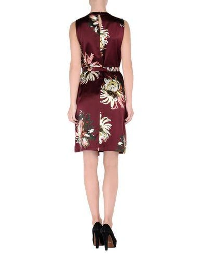 Shop Erdem Short Dress In Deep Purple