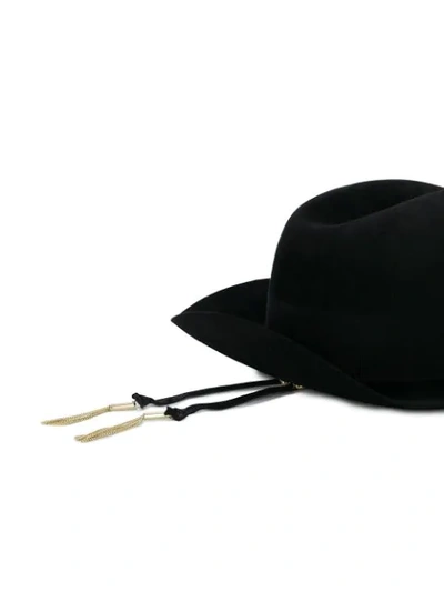 Ruslan Baginskiy Embellished Fedora Hat In Black