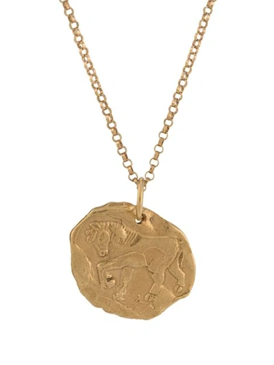 Shop Alighieri Year Of The Horse Necklace In Gold